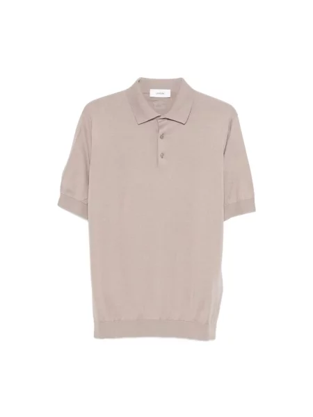 Dzianinowa koszulka polo Lardini szara