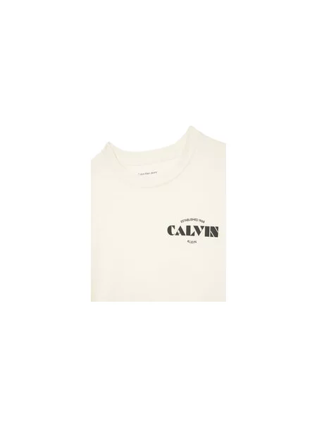 Calvin Klein Jeans Marškinėliai Small Chest Regular Fit balta