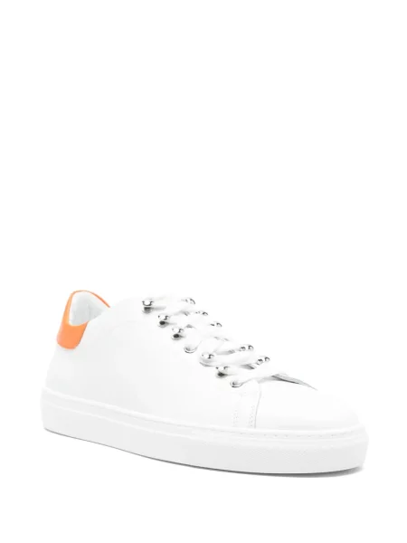 Sneakerși Moschino din piele alb