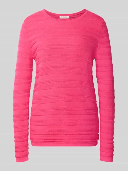 Sweter w kroju regular fit z czystej bawełny o fakturze dzianiny Christian Berg Woman