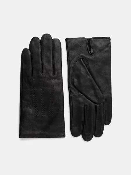 BOSS manusi de piele barbati negru