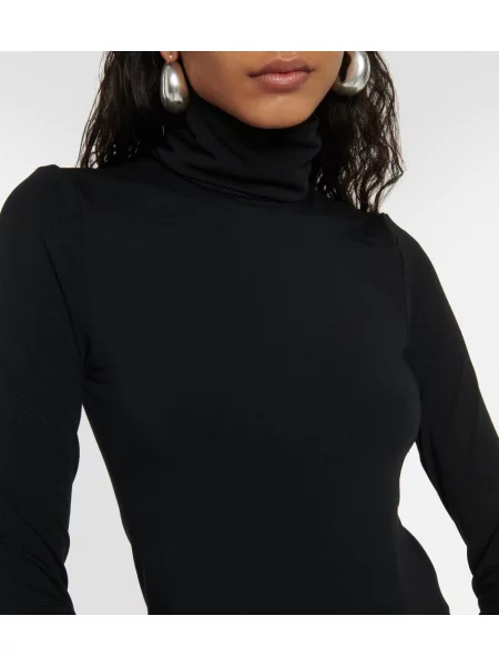 Top Wolford din jerseu negru