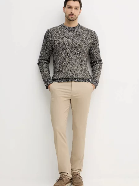 United Colors of Benetton sweter z dodatkiem wełny zielony