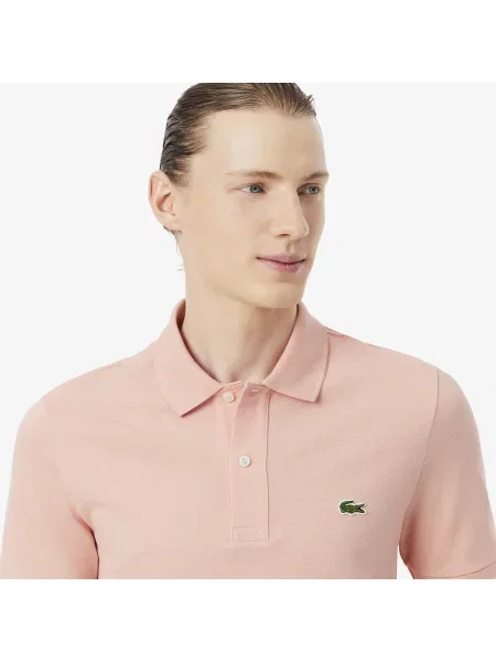 Lacoste Oryginalna Koszulka Polo O Kroju Slim Fit różowy