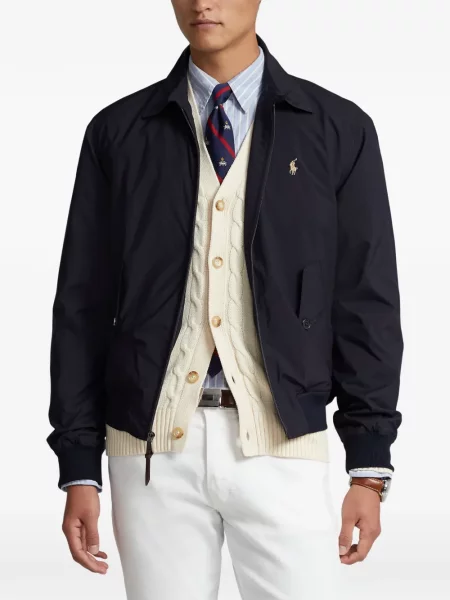 Matlasat tricou polo Polo Ralph Lauren cu decolteu rotund cu autograf roșu