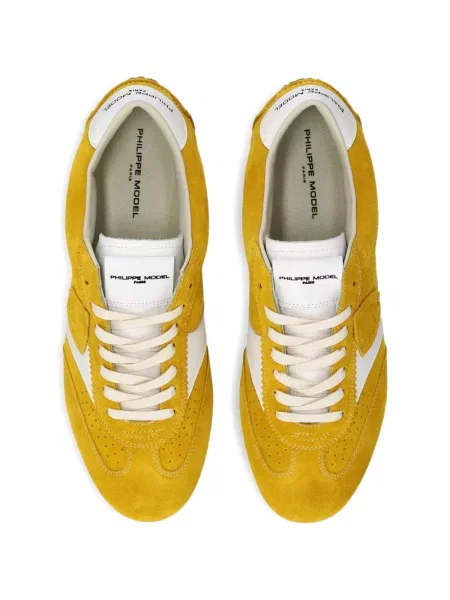 Fűzős csipkés sneaker Philippe Model Paris sárga