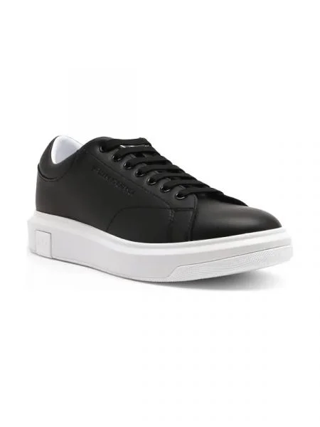Armani Exchange De piele teniși ENGLISH negru