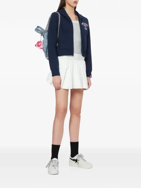 Суичър с качулка Apee™ By *a Bathing Ape® с принт синьо