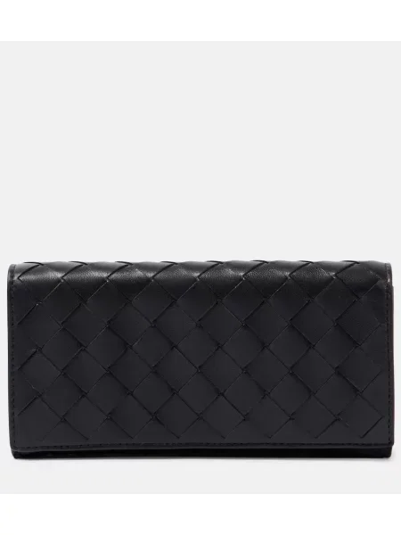 Portofel Bottega Veneta din piele negru