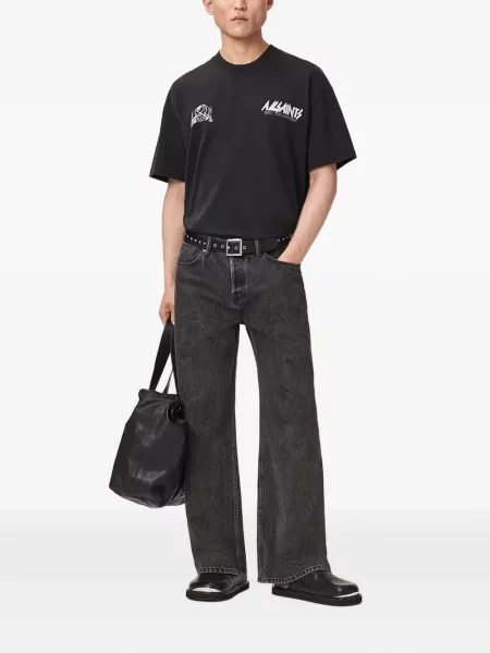 Tricou Allsaints cu imagine negru