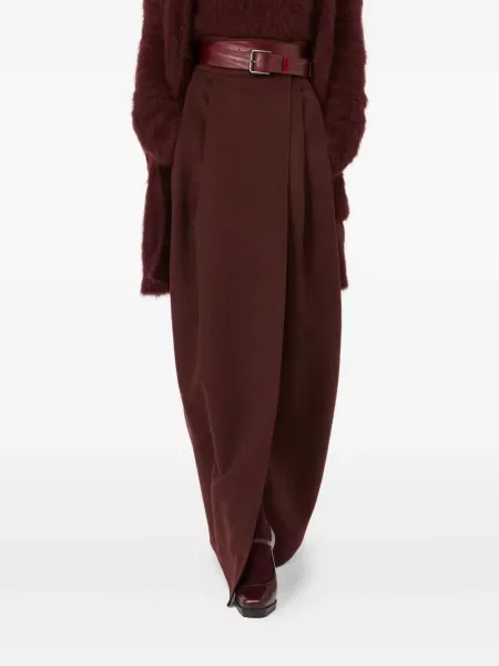 Fusta plisata Max Mara plisată roșu