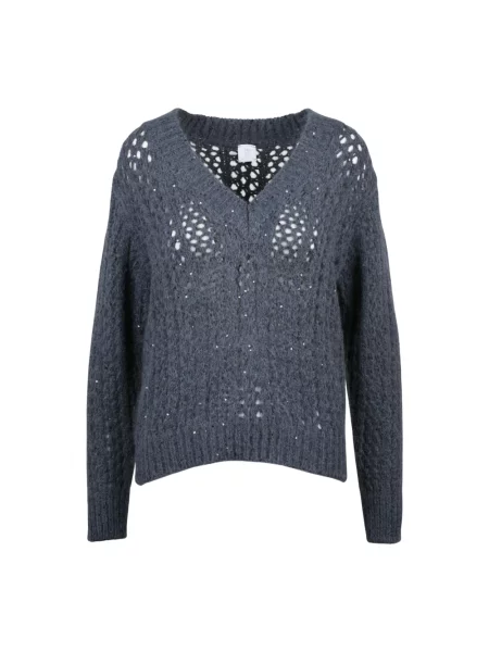 Sweter Eleventy wełniany szary