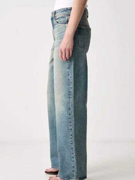 GANNI Izey jeansy straight