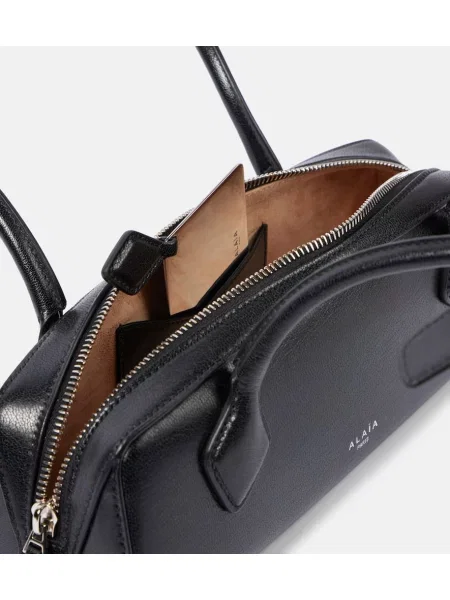 Geanta de piele Alaïa din piele negru