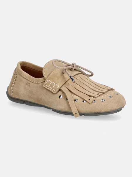 Wales Bonner Montego Tasseled mokasíny ženské semišové hnědé