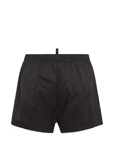 Slip de baie Dsquared2 cu imagine negru