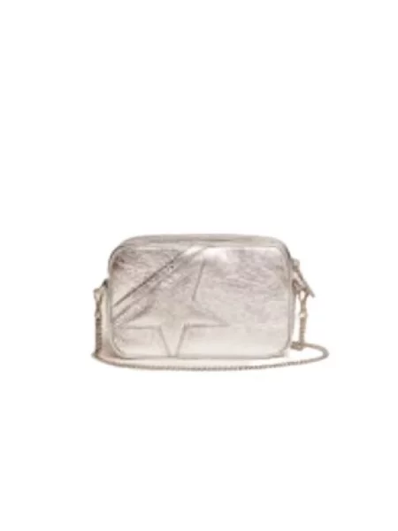 Torebka crossbody Golden Goose skórzana szara