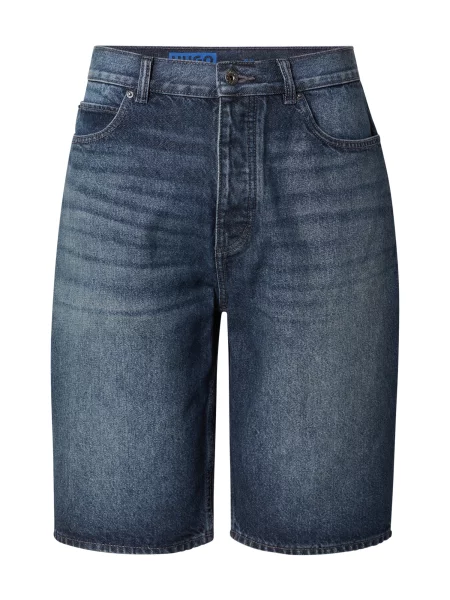 HUGO Kratke traperice Skate Straight Fit tamnoplava