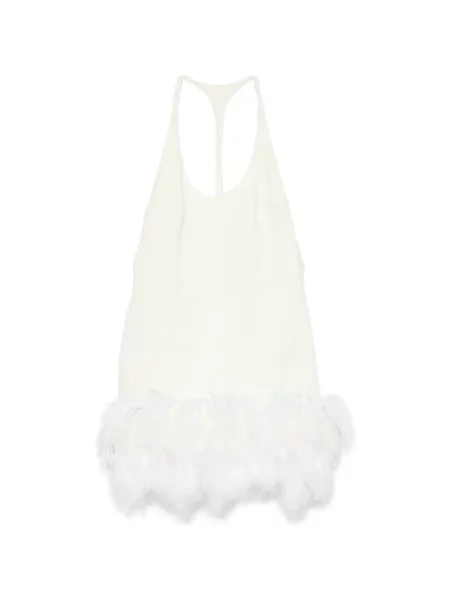 Rochie Vestiaire D'un Oiseau Libre cu pene cu spatele deschis