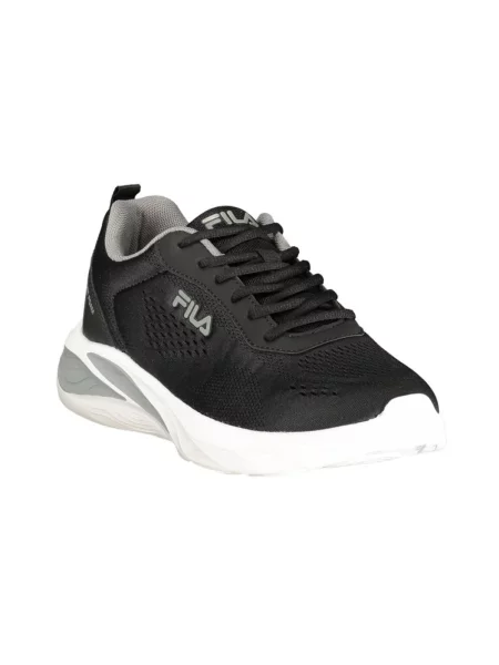 Lniane sneakersy Fila czarne