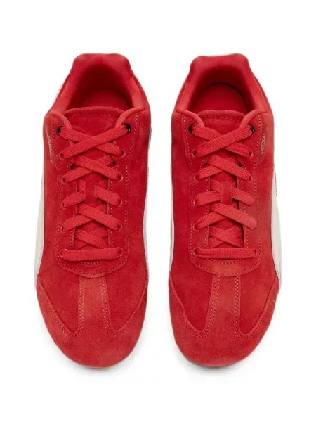 Sneakerși Puma Ferrari din piele roșu