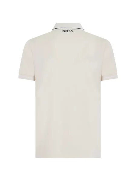 Scurt tricou polo Boss cu imagine