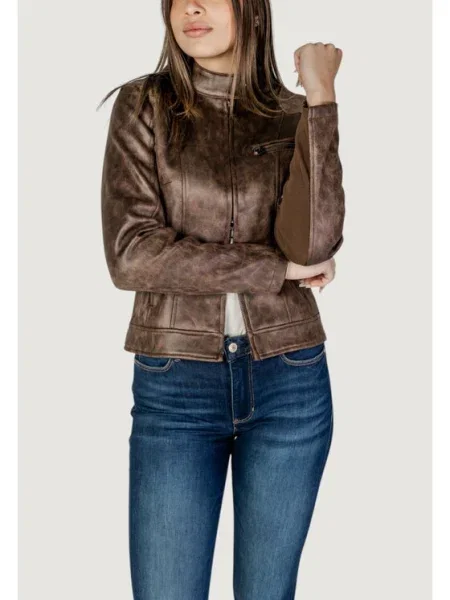Desigual Geacă de piele maro