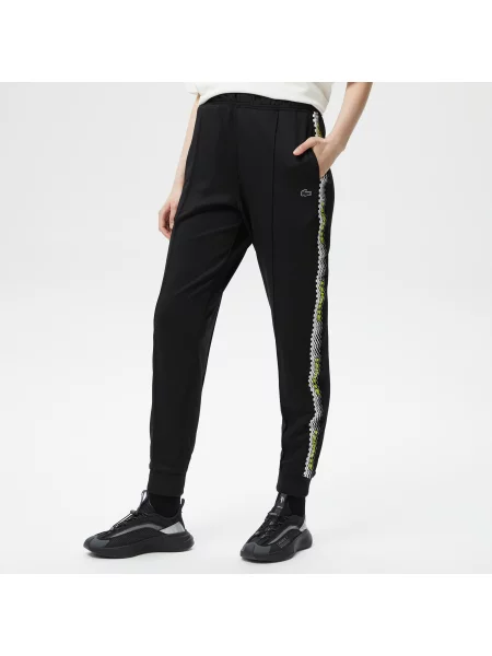 Lacoste Active Spodnie Dresowe Z Nadrukiem czarne