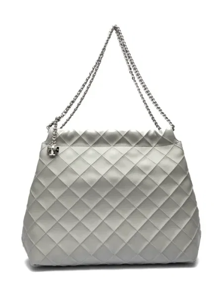 Geanta hobo Tory Burch din piele gri