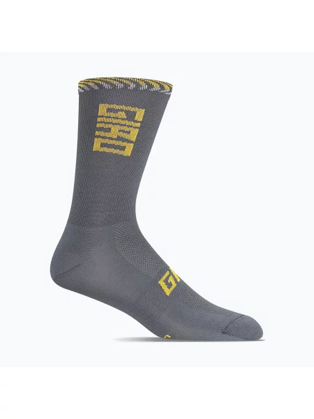 Шкарпетки Giro Comp Racer High Rise dark shark/spectra yellow жовті