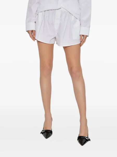 Pantaloni scurți Alexander Wang de cristal alb
