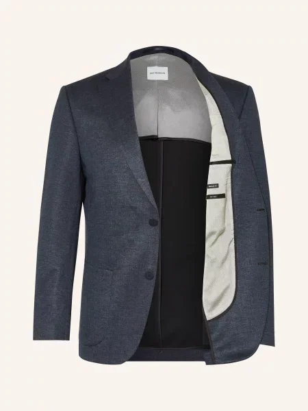 Roy Robson Oblekové Sako Regular Fit Z Žerzeje blue modré