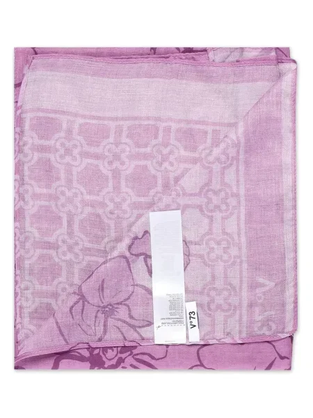 Fular V°73 cu model floral cu imagine violet