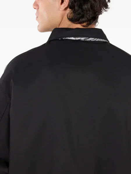 Geacă bomber Roberto Cavalli cu imagine negru