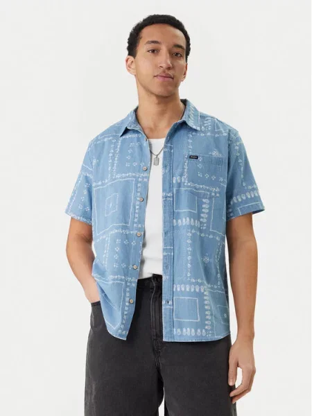 RVCA Srajca Frame Chambray Svetlo modra