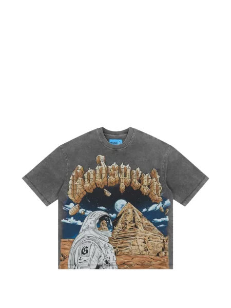 Tricou Godspeed cu imagine gri