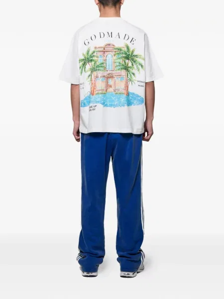 Tricou Godmade cu imagine alb