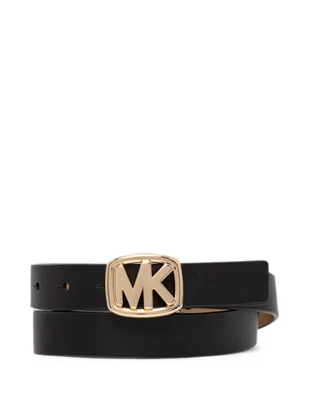 Curea Michael Michael Kors cu autograf cu model zebră maro