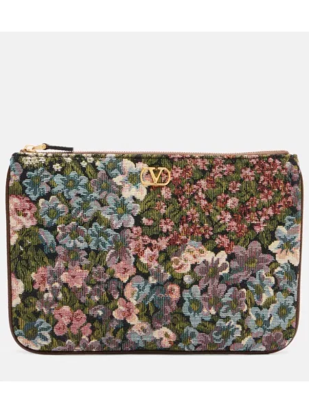 Geantă de mână Valentino Garavani cu model floral din jacard