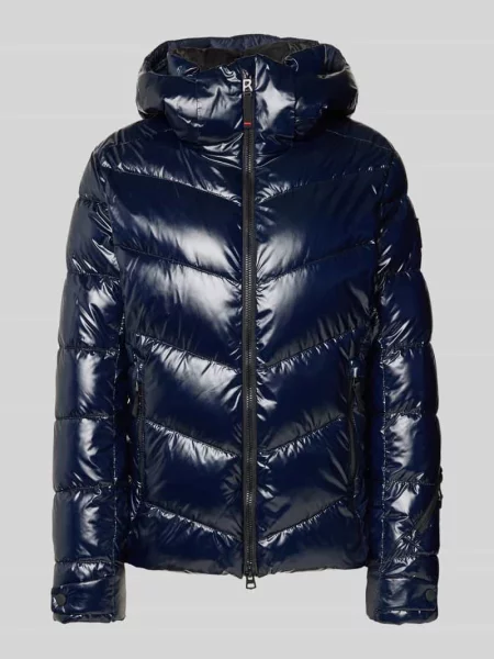 Kurtka w stylu puffer z kapturem model Fire + Ice