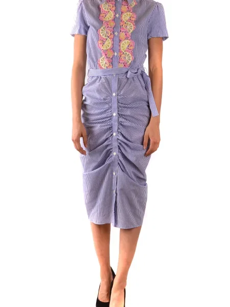 Sukienka koszulowa Boutique Moschino niebieska