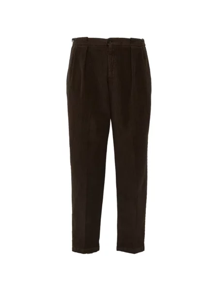 Pantaloni Briglia 1949 de catifea cord maro