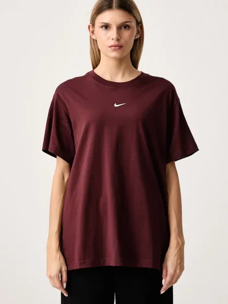 Nike Sportswear T-shirt oversize Classic brązowa