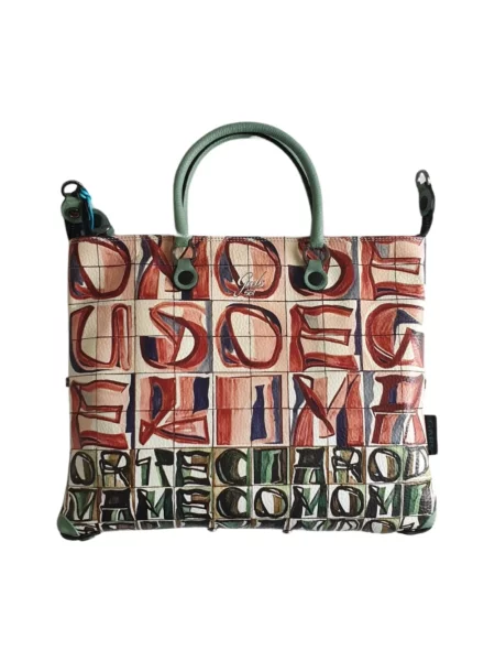 Wielobarwność torebka skórzana Gabs