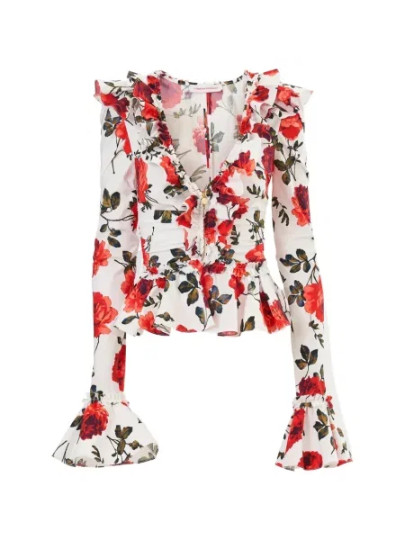 Top Carolina Herrera cu imagine alb