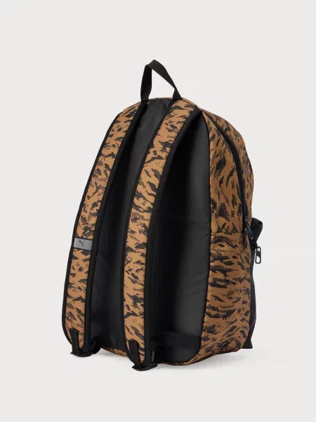 PUMA Rucsac PHASE maro pueblo / auriu negru