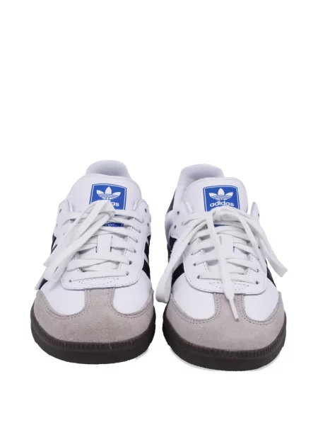 Top Adidas cu dungi cu imagine lung alb