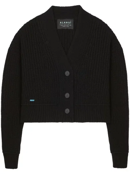 Palton Alanui din cașmir negru