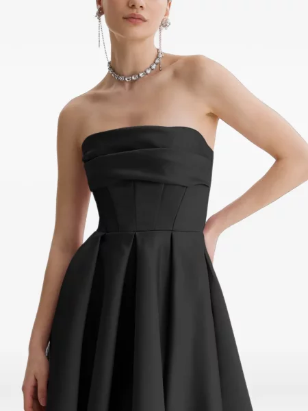 Rochie midi Framboise fără bretele negru