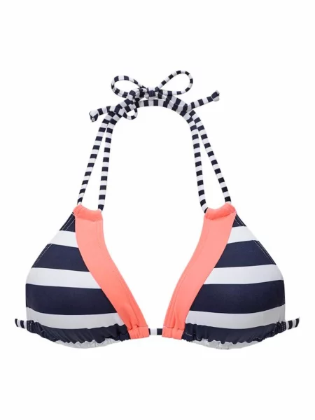 KangaROOS Bikini zgornji del mornarska / marelica bela